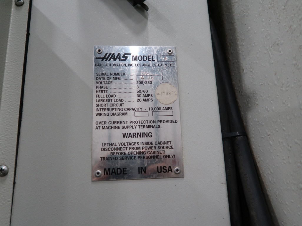 Haas VF-6, Machine ID: 7562